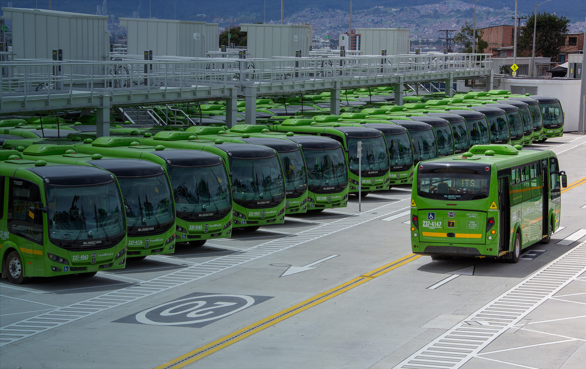 Electric bus fleet