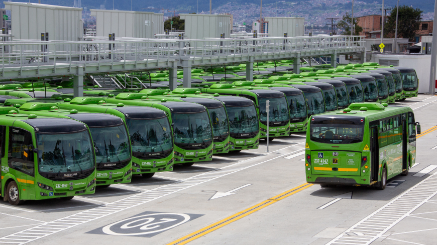 Fleet of electric buses