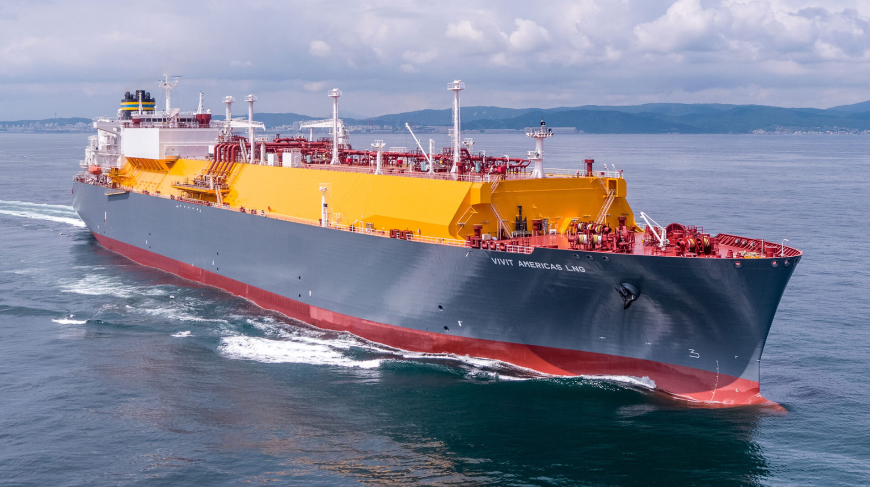 LNG vessel at sea